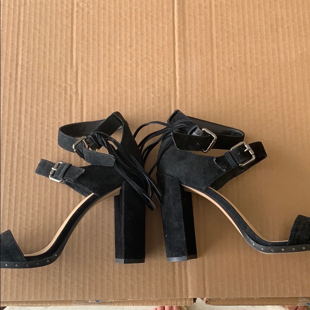 Vince Camuto fringe heels